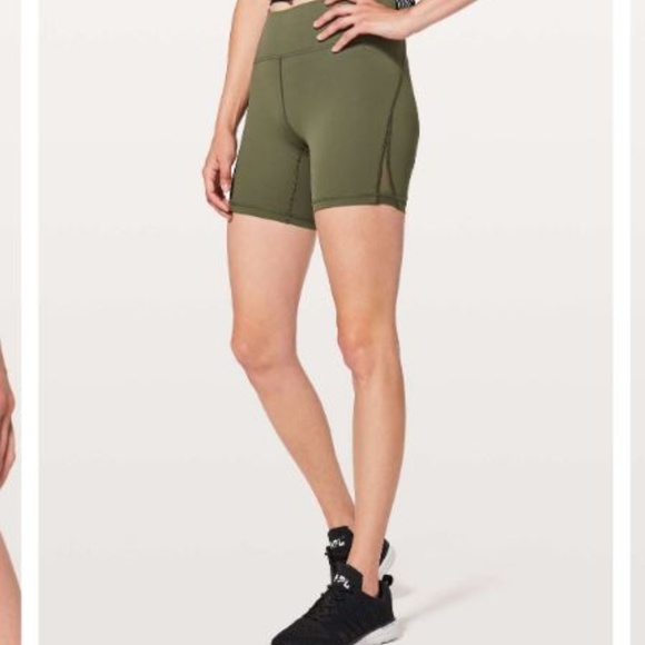 Lululemon Train Times Short (6") Sz 4 Sage *NWOT* - Picture 2 of 7